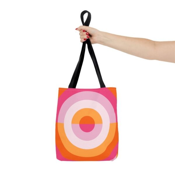 Peachy Sunset Orbit Tote Bag - Image 4