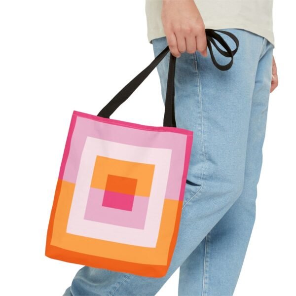 Peachy Sunset SG Tote Bag - Image 3