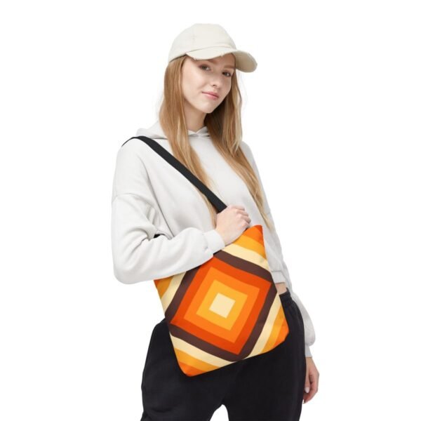 Pumpkin Fade Diamond Tote Bag - Image 5