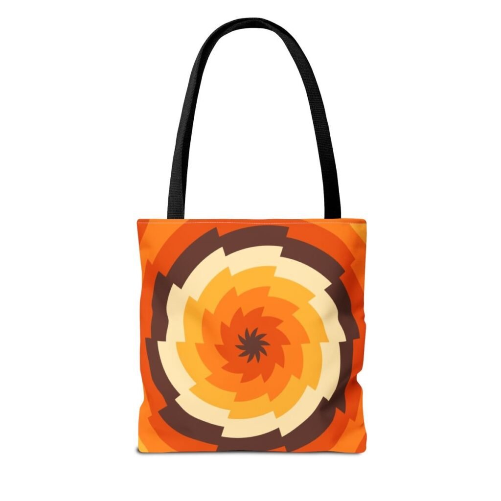 Pumpkin Fade Vortex Tote Bag
