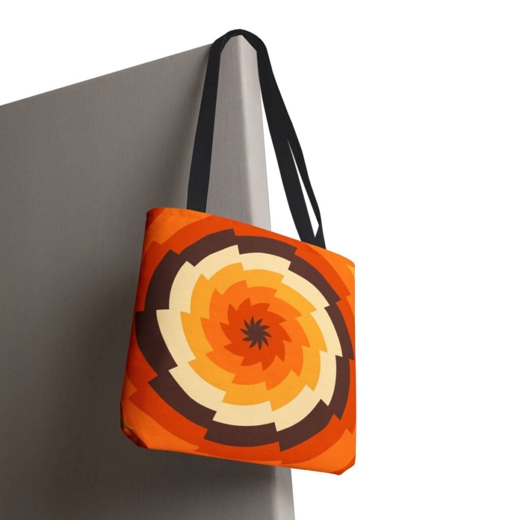 Pumpkin Fade Vortex Tote Bag