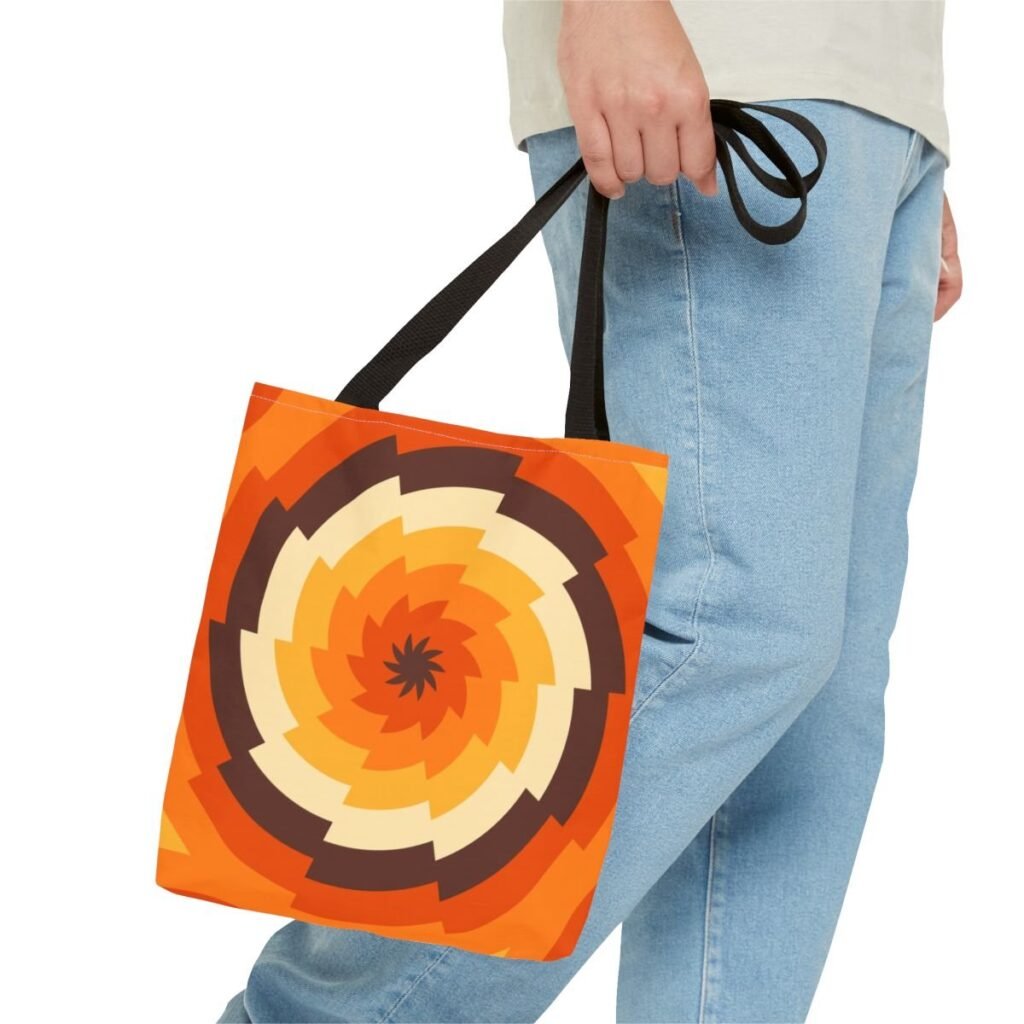Pumpkin Fade Vortex Tote Bag