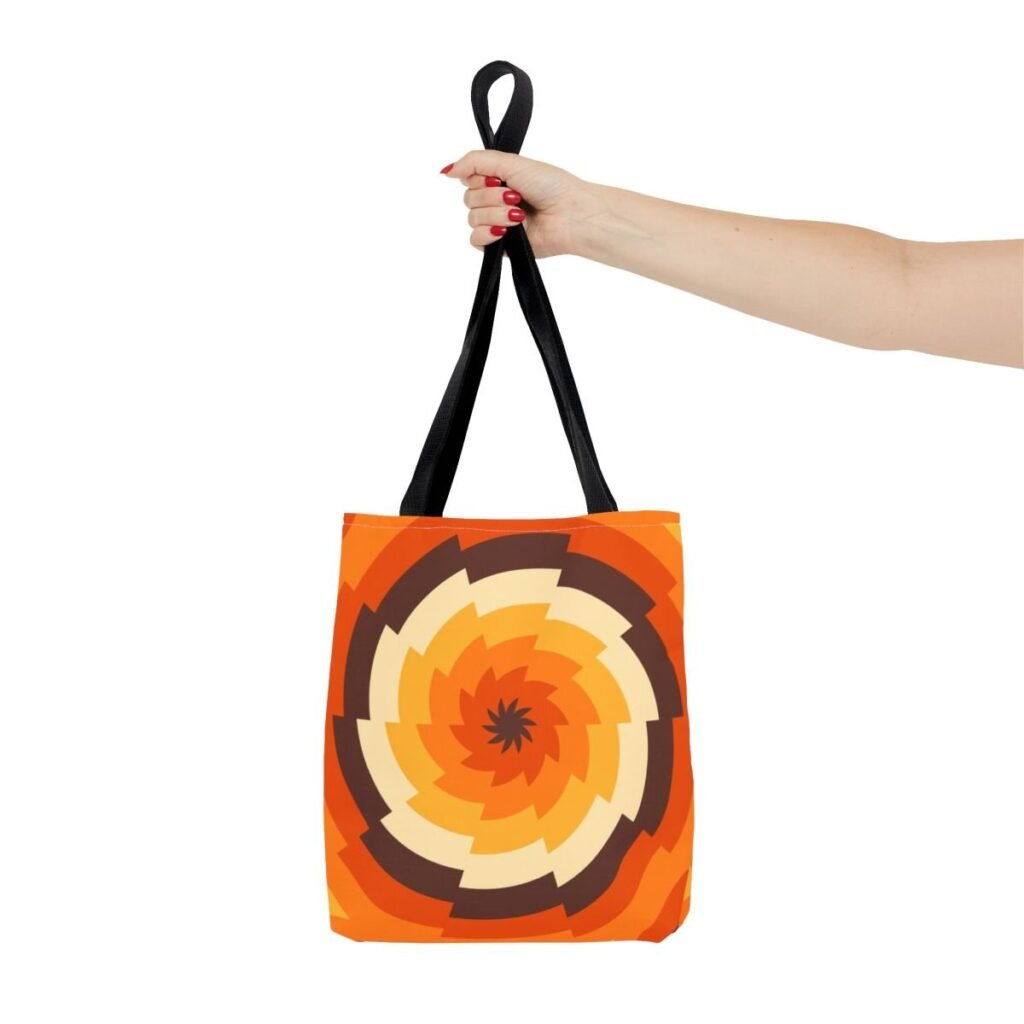 Pumpkin Fade Vortex Tote Bag