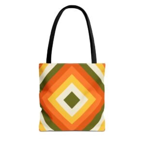 Pumpkin Field Diamond Tote Bag