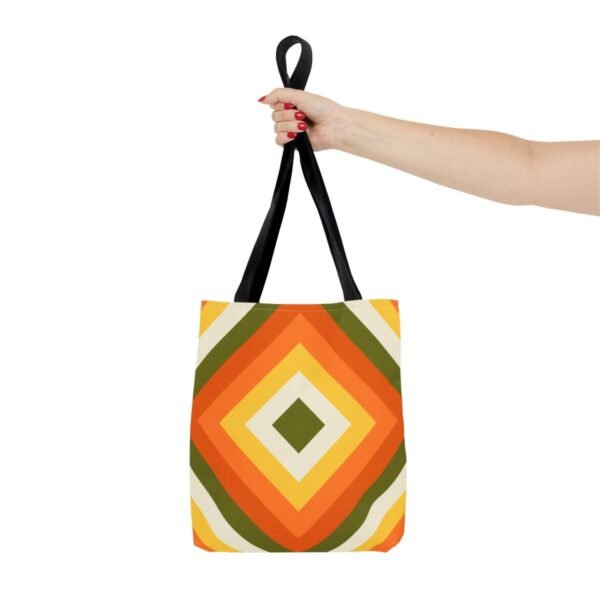 Pumpkin Field Diamond Tote Bag - Image 4