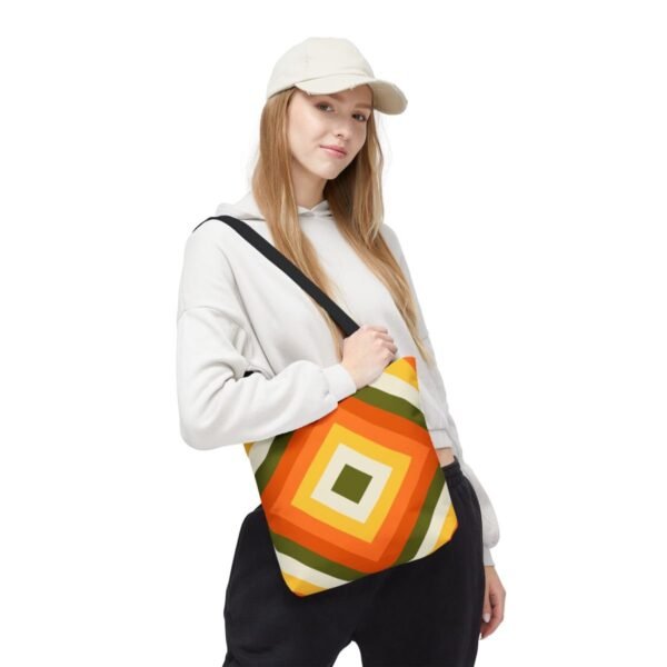 Pumpkin Field Diamond Tote Bag - Image 5
