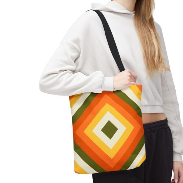 Pumpkin Field Diamond Tote Bag - Image 7