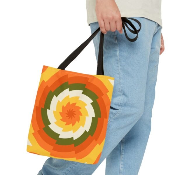 Pumpkin Field Vortex Tote Bag - Image 3