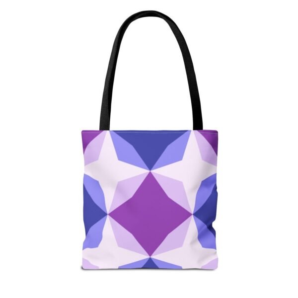 Purple Lavender Diamond Motif Tote Bag - Image 2