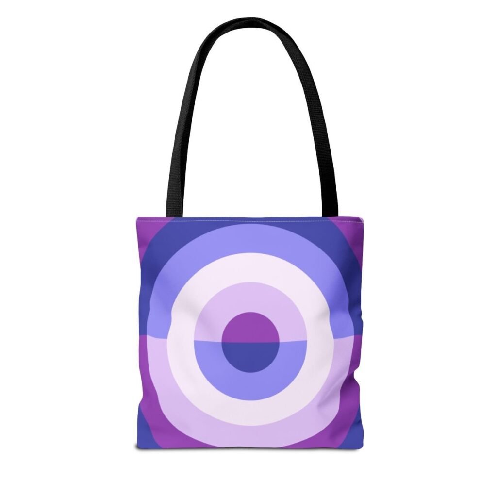 Purple Lavender Orbit Tote Bag