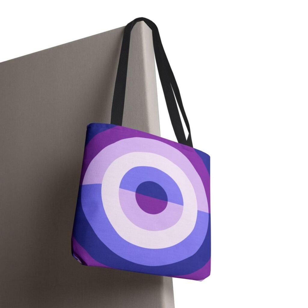 Purple Lavender Orbit Tote Bag