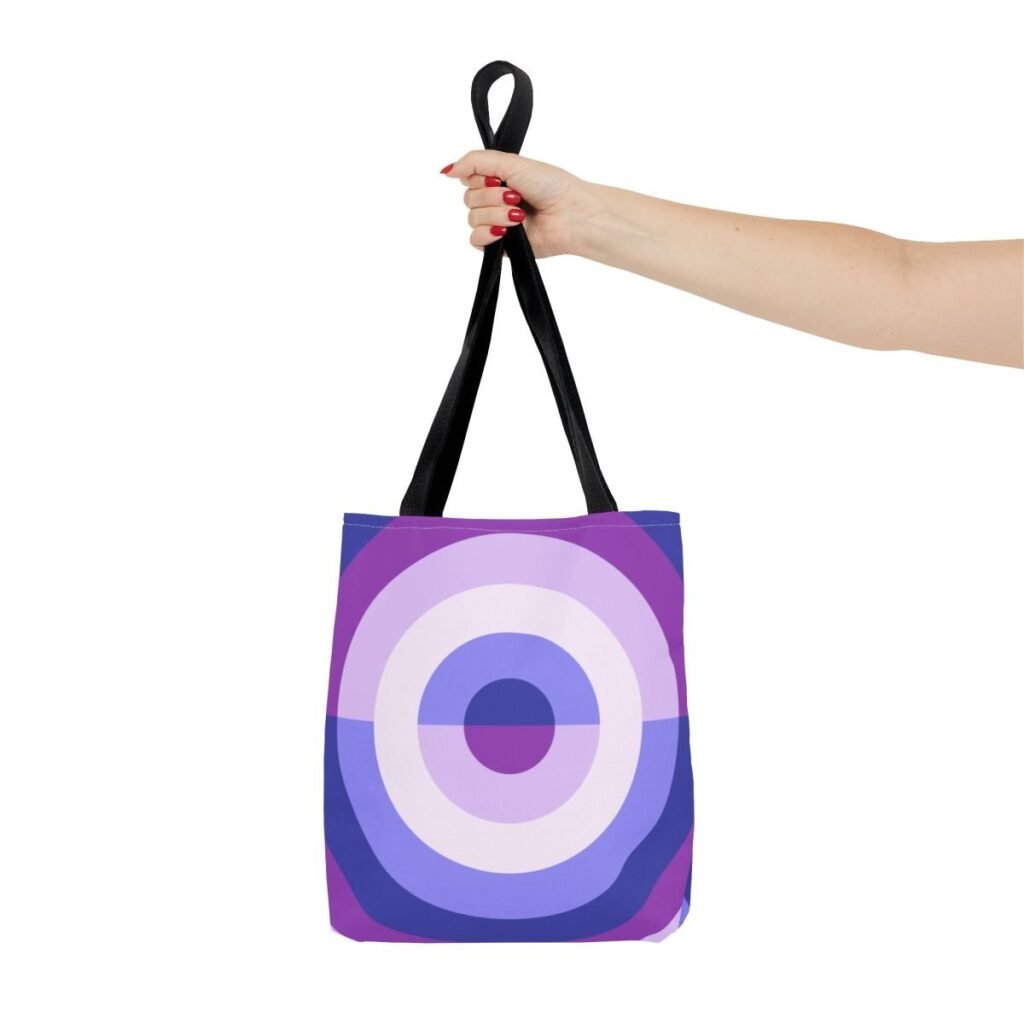 Purple Lavender Orbit Tote Bag