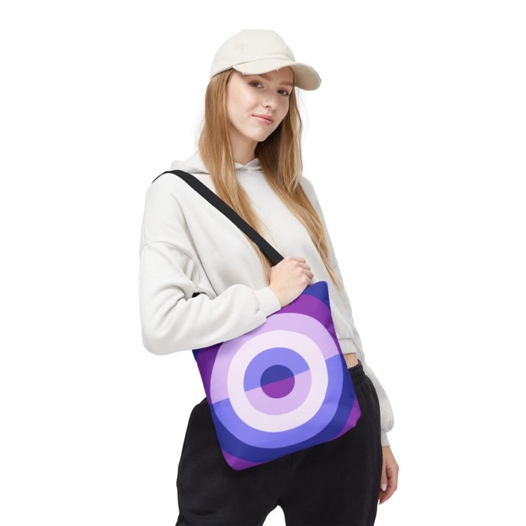Purple Lavender Orbit Tote Bag