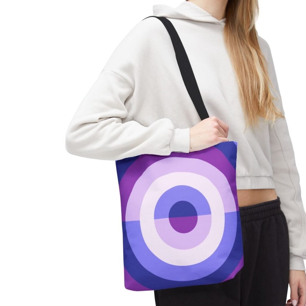 Purple Lavender Orbit Tote Bag