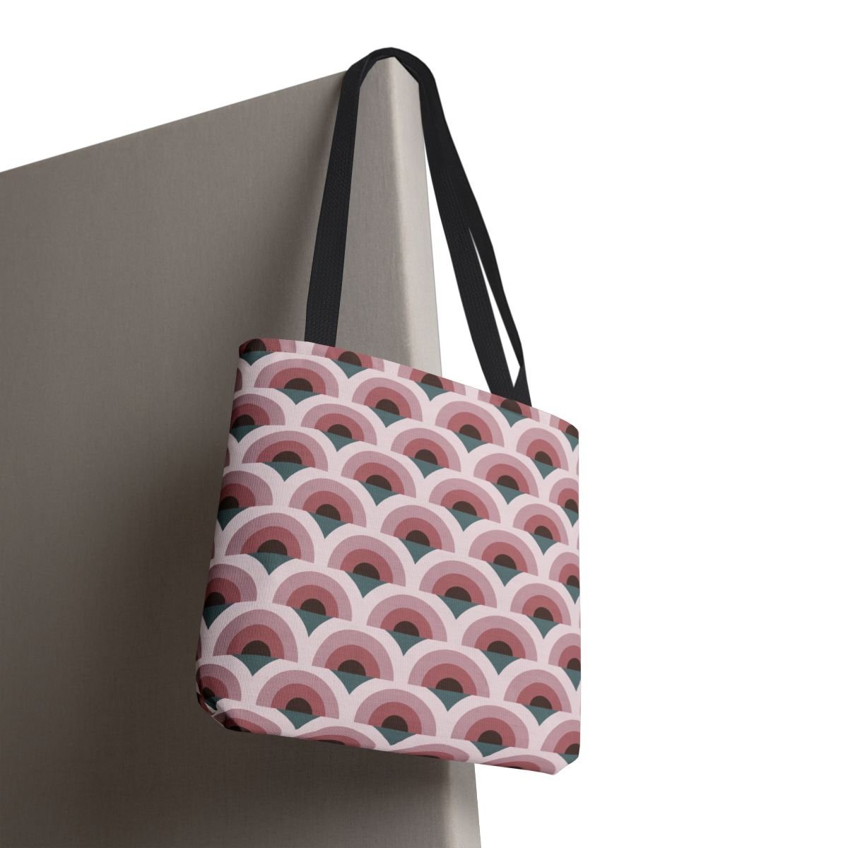 Rose Mist Peacock Tote Bag - Image 8