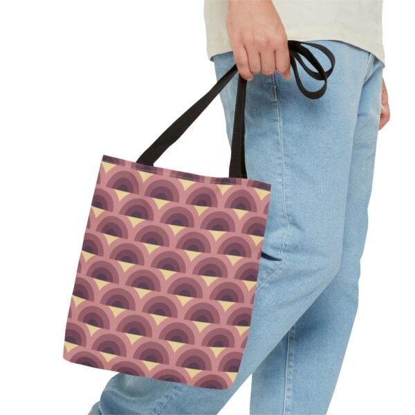 Rosewood Fade Peacock Tote Bag - Image 3