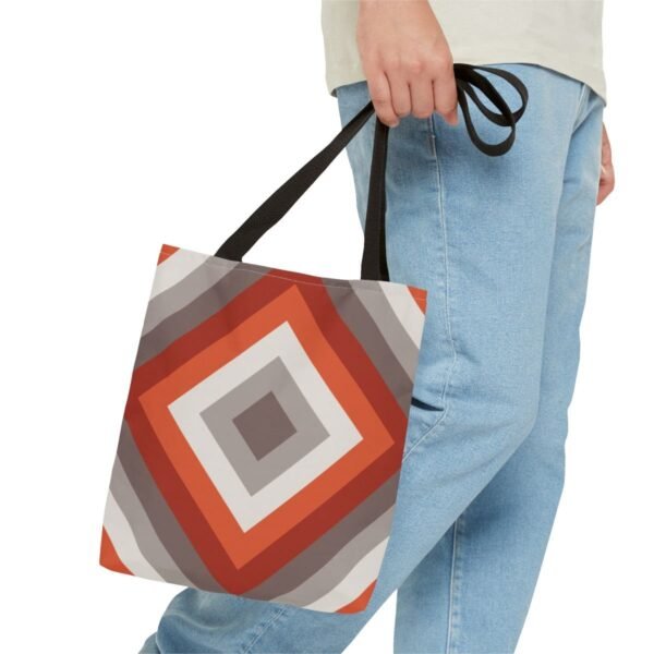 Scarlet Ember Diamond Tote Bag - Image 3