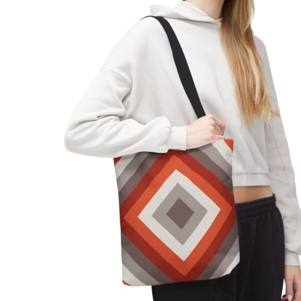 Scarlet Ember Diamond Tote Bag - Image 7