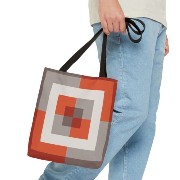 Scarlet Ember Labyrinth Tote Bag - Image 3
