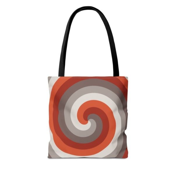Scarlet Ember Spiral Tote Bag - Image 2