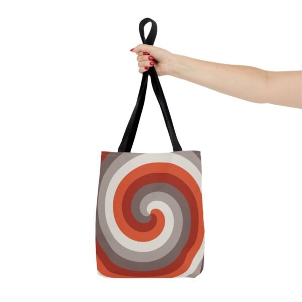 Scarlet Ember Spiral Tote Bag - Image 4