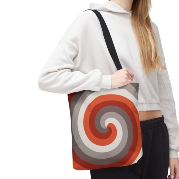 Scarlet Ember Spiral Tote Bag - Image 7
