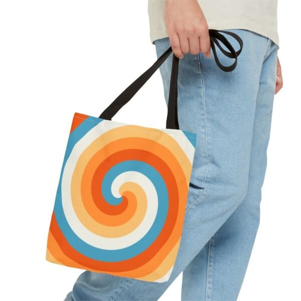 Seaside Spark Spiral Tote Bag - Image 3