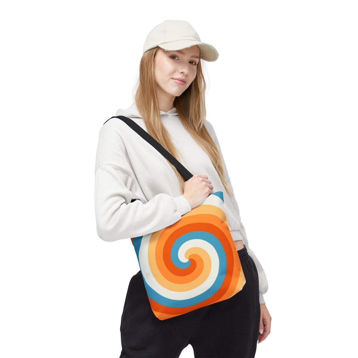 Seaside Spark Spiral Tote Bag - Image 5