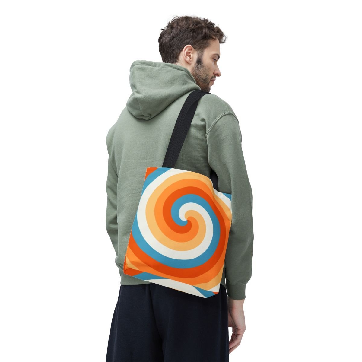 Seaside Spark Spiral Tote Bag - Image 6