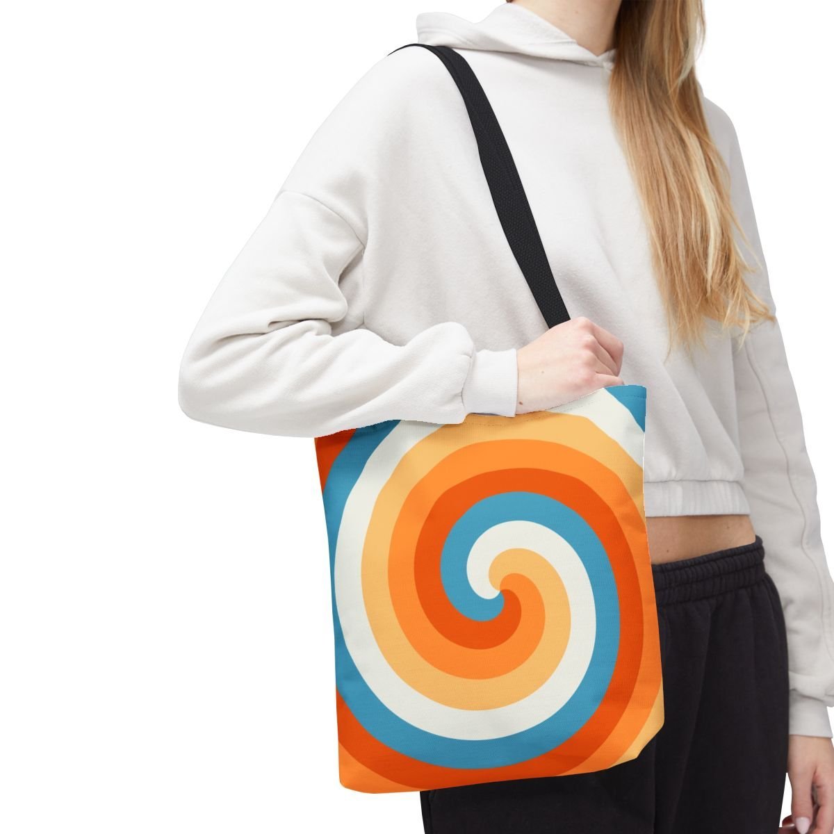 Seaside Spark Spiral Tote Bag - Image 7
