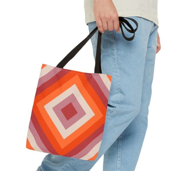 Spiced Clay Diamond Tote Bag - Image 3