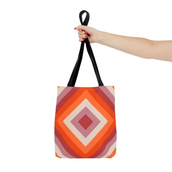 Spiced Clay Diamond Tote Bag - Image 4