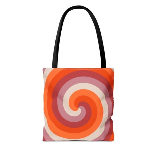 Spiced Clay Spiral Tote Bag - Image 2