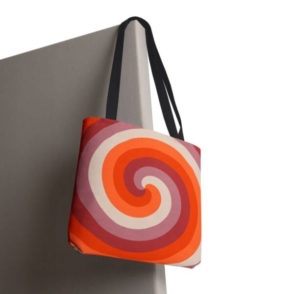 Spiced Clay Spiral Tote Bag - Image 8