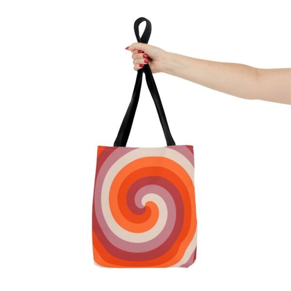 Spiced Clay Spiral Tote Bag - Image 4