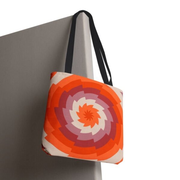 Spiced Clay Vortex Tote Bag - Image 8