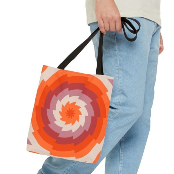 Spiced Clay Vortex Tote Bag - Image 3