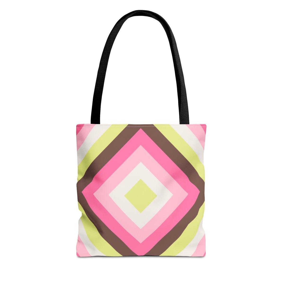 Spring Cocoa Diamond Tote Bag - Image 1