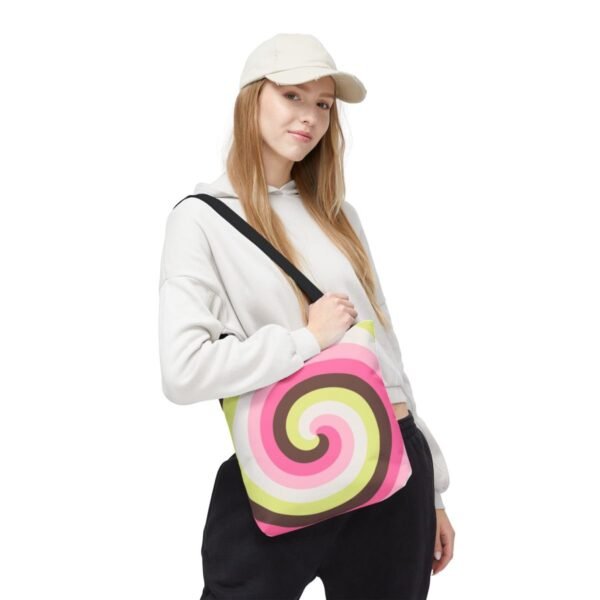 Spring Cocoa Spiral Tote Bag - Image 5