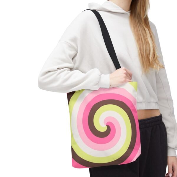 Spring Cocoa Spiral Tote Bag - Image 7