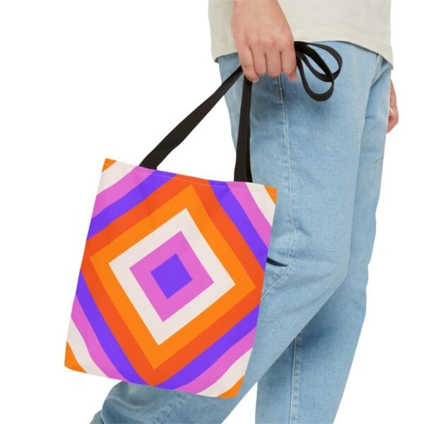 Sunset Carnival Diamond Tote Bag - Image 3