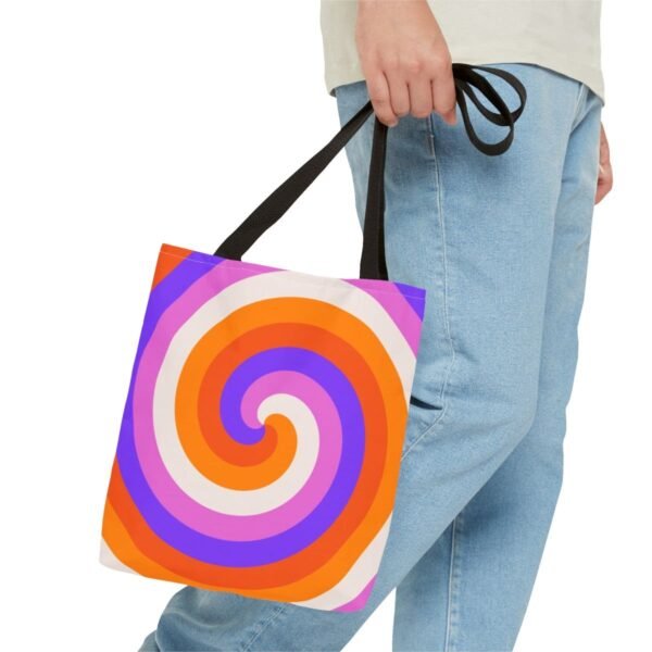 Sunset Carnival Spiral Tote Bag - Image 3