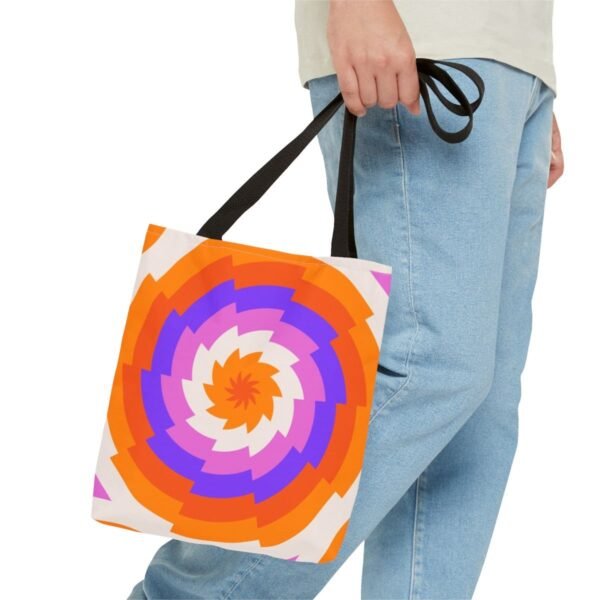 Sunset Carnival Vortex Tote Bag - Image 3
