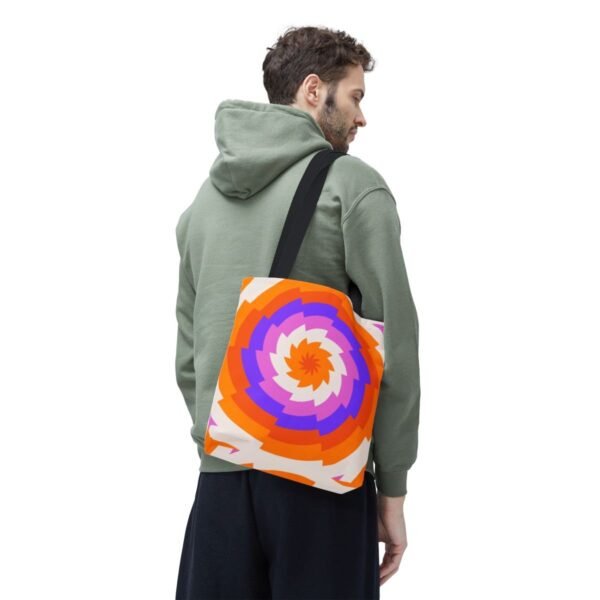 Sunset Carnival Vortex Tote Bag - Image 6