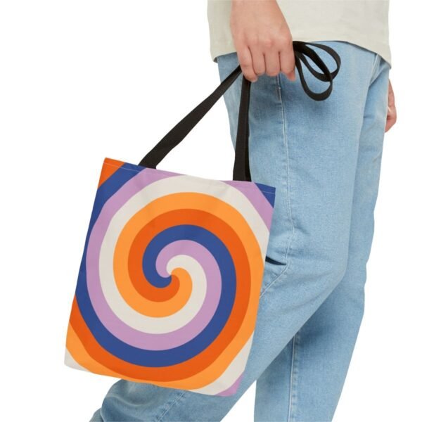 Sunset Library Spiral Tote Bag - Image 2