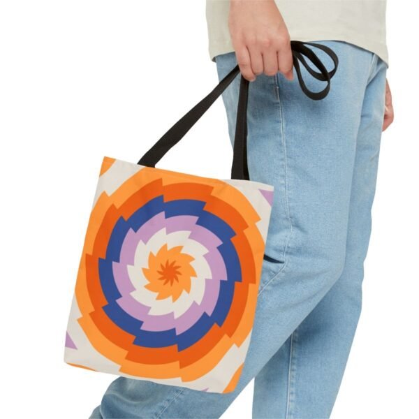 Sunset Library Vortex Tote Bag - Image 3