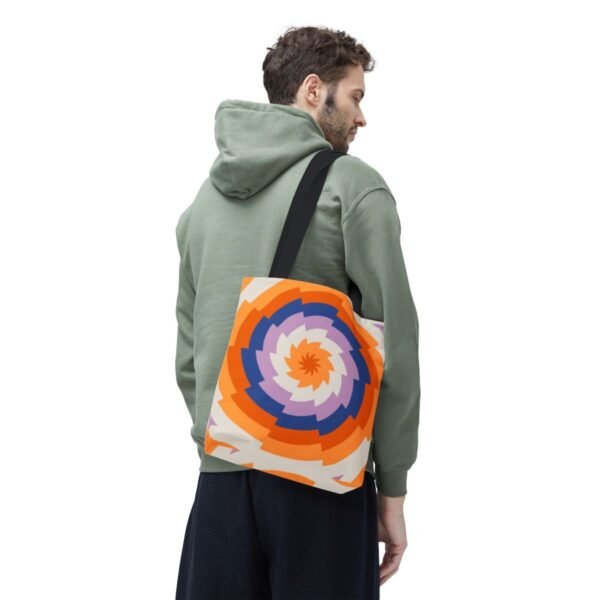 Sunset Library Vortex Tote Bag - Image 6