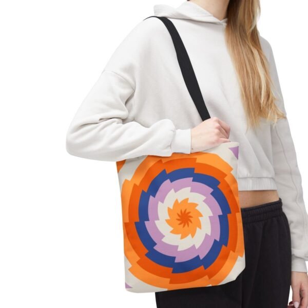 Sunset Library Vortex Tote Bag - Image 7