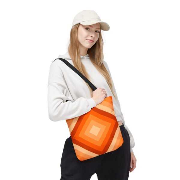 Tangerine Rush Diamond Tote Bag - Image 5