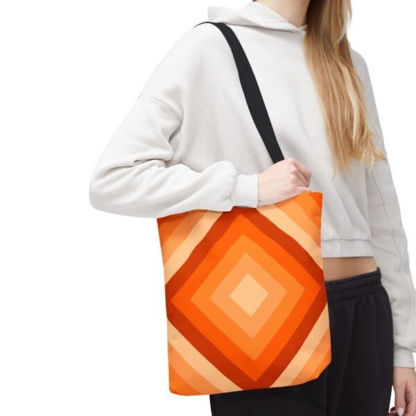 Tangerine Rush Diamond Tote Bag - Image 7